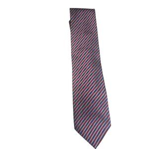 Ermenegildo Zegna Blue Red Patterned Tie
